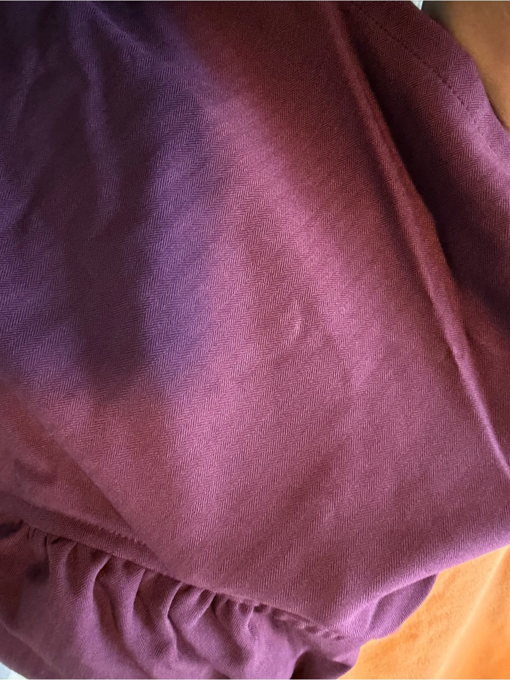 174 - No Boundaries Burgundy Camisole with Black Lace Trim - Picture 4 of 4